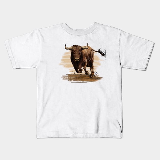 Bull Kids T-Shirt by sibosssr